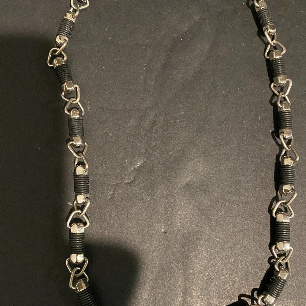 Rubber and Steel Necklace
